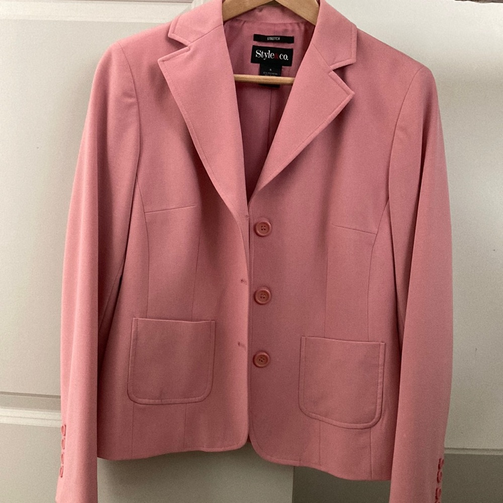 Pink size 6 blazer